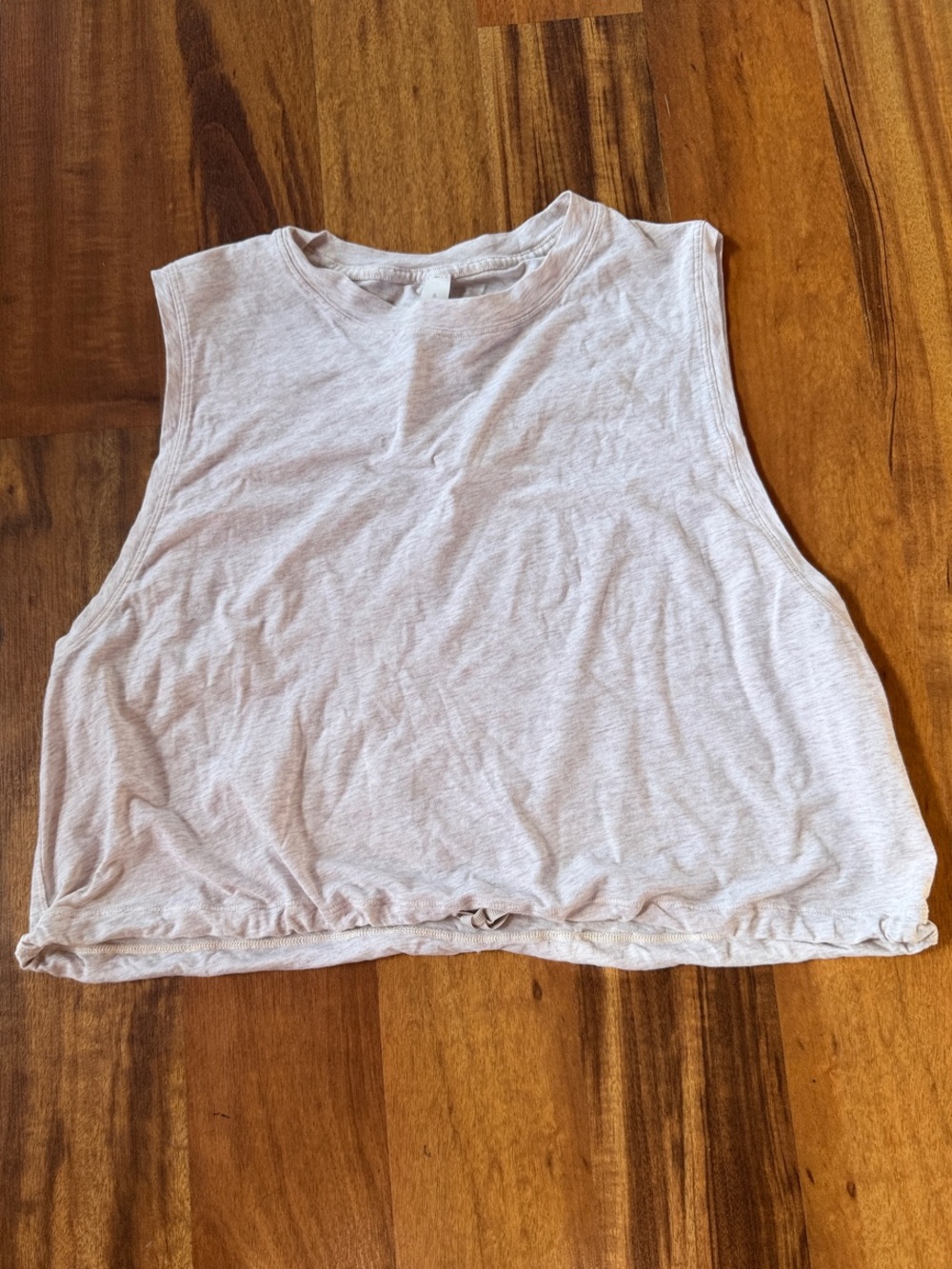 lululemon athletica Light Blush Sleeveless Cropped Tank